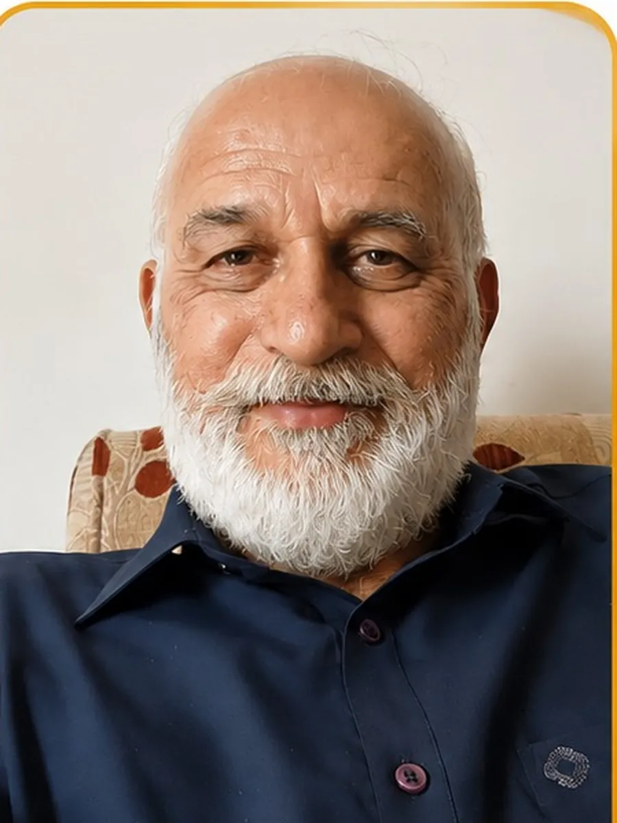 Portrait of Tariq Mahmood Arain, Executive Member of the Arain Welfare Community B-17 Islamabad