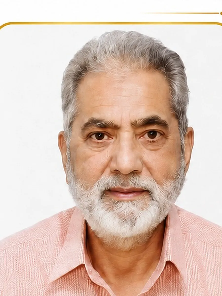 Portrait of Ch. Abdul Rauf Arain, General Secretary of the Arain Welfare Community B-17 Islamabad