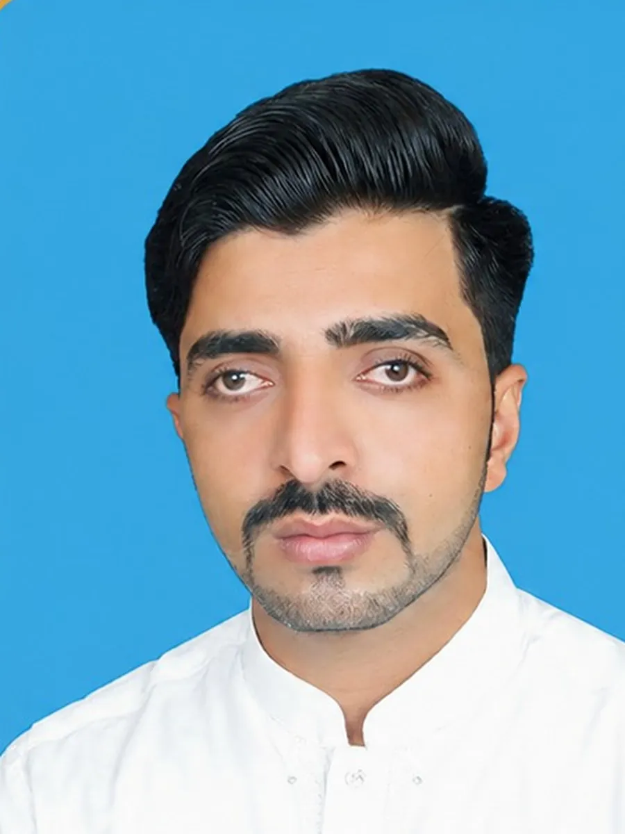 Portrait of Ch. Muhammad Moazzam Arain, Executive Member of the Arain Welfare Community B-17 Islamabad