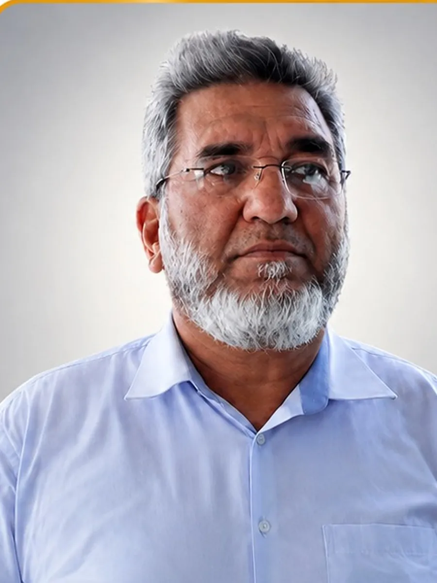Portrait of Ch. Naseem Tariq Arain, Executive Member of the Arain Welfare Community B-17 Islamabad
