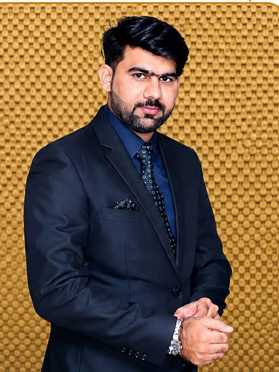 Portrait of Professor Altamash Shirazi Arain, Executive Member of the Arain Welfare Community B-17 Islamabad